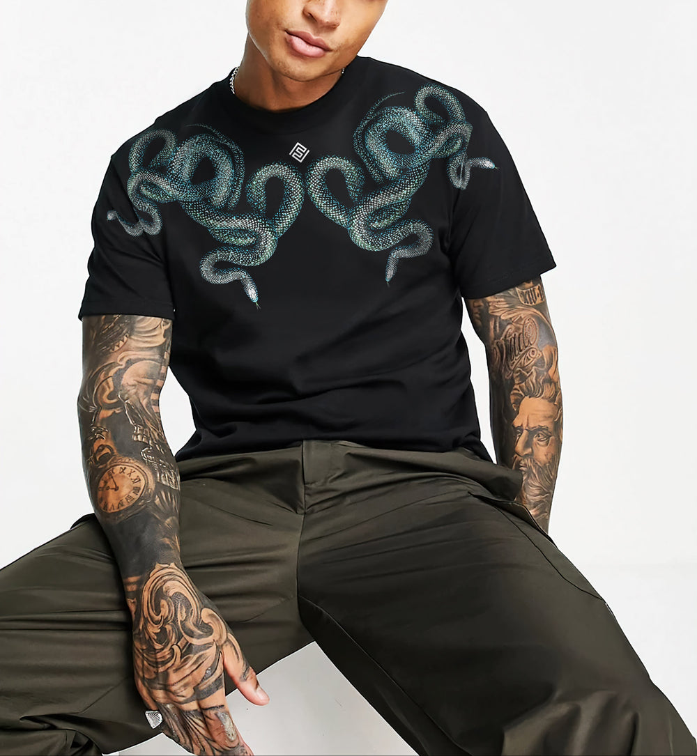 FesFas snake-print T-shirt | Black | Men