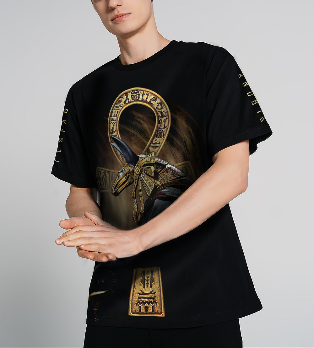 FesFas Anubis-print T-shirt | Black | Men