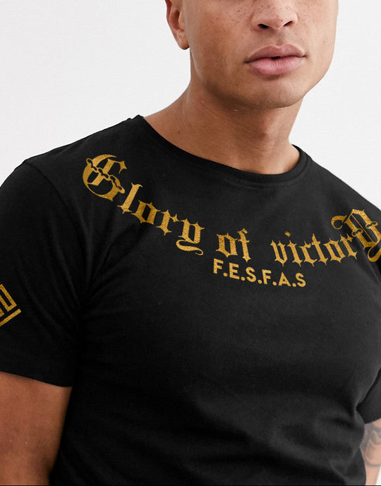 FesFas sculpture-print T-shirt | Black | Men