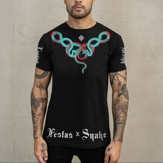 FesFas snake-print T-shirt | Black | Men