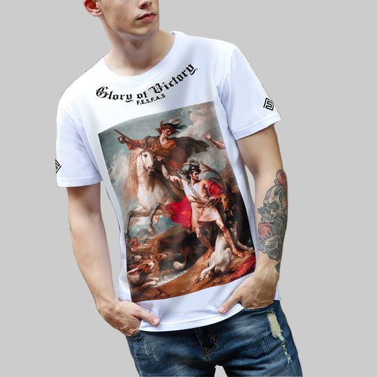 FesFas hunters-print T-shirt | White | Men