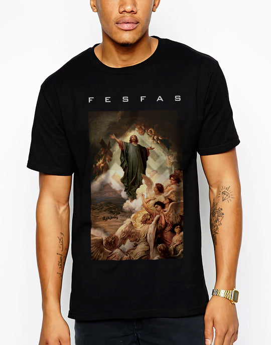 FesFas God-print T-shirt | Black | Men