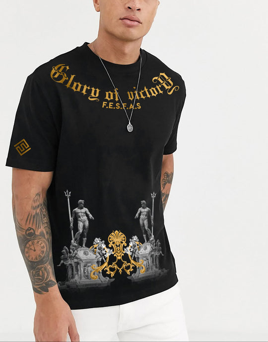 FesFas sculpture-print T-shirt | Black | Men