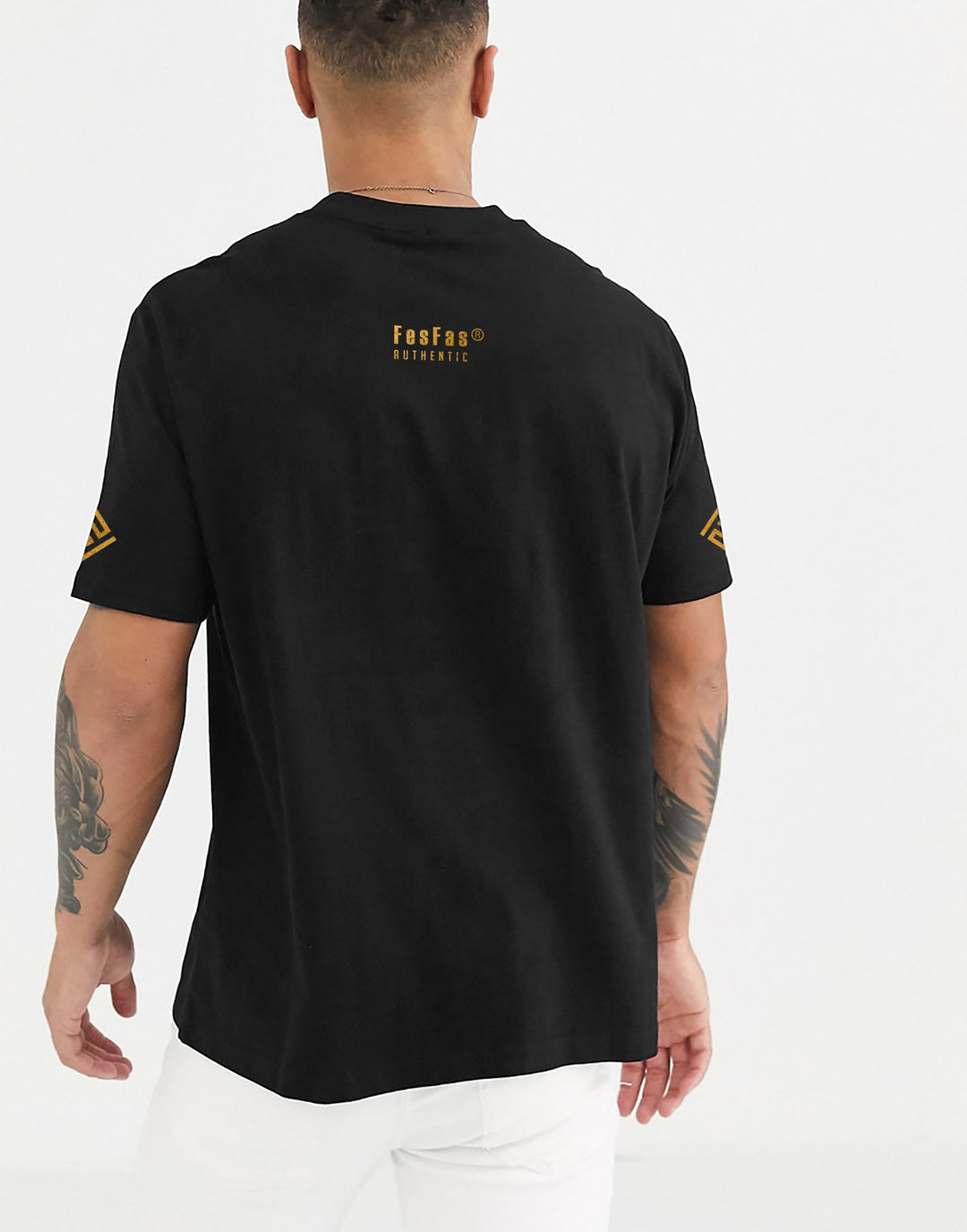 FesFas sculpture-print T-shirt | Black | Men