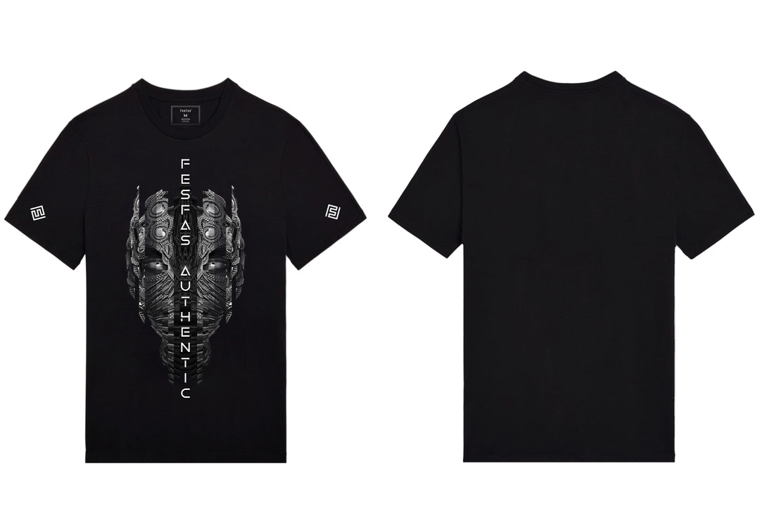 FesFas metal mask-print T-shirt | Black | Men