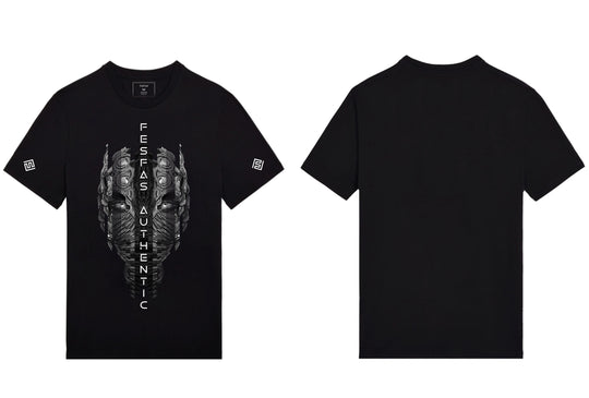 FesFas metal mask-print T-shirt | Black | Men
