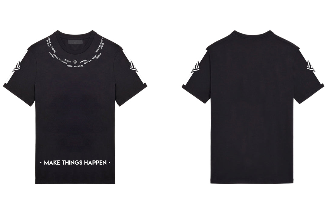 FesFas graphic-print T-shirt | Black | Men