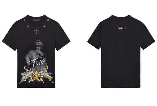 FesFas sculpture-print T-shirt | Black | Men