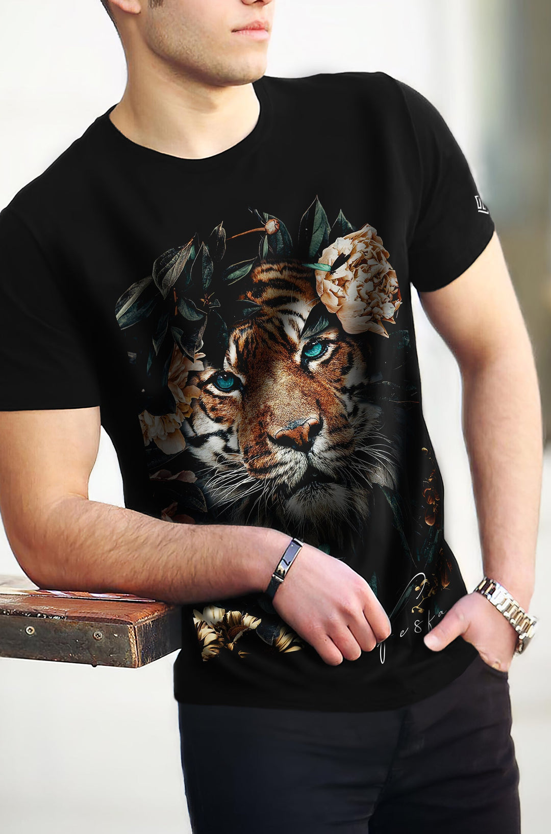 FesFas tiger-print T-shirt | Black | Men