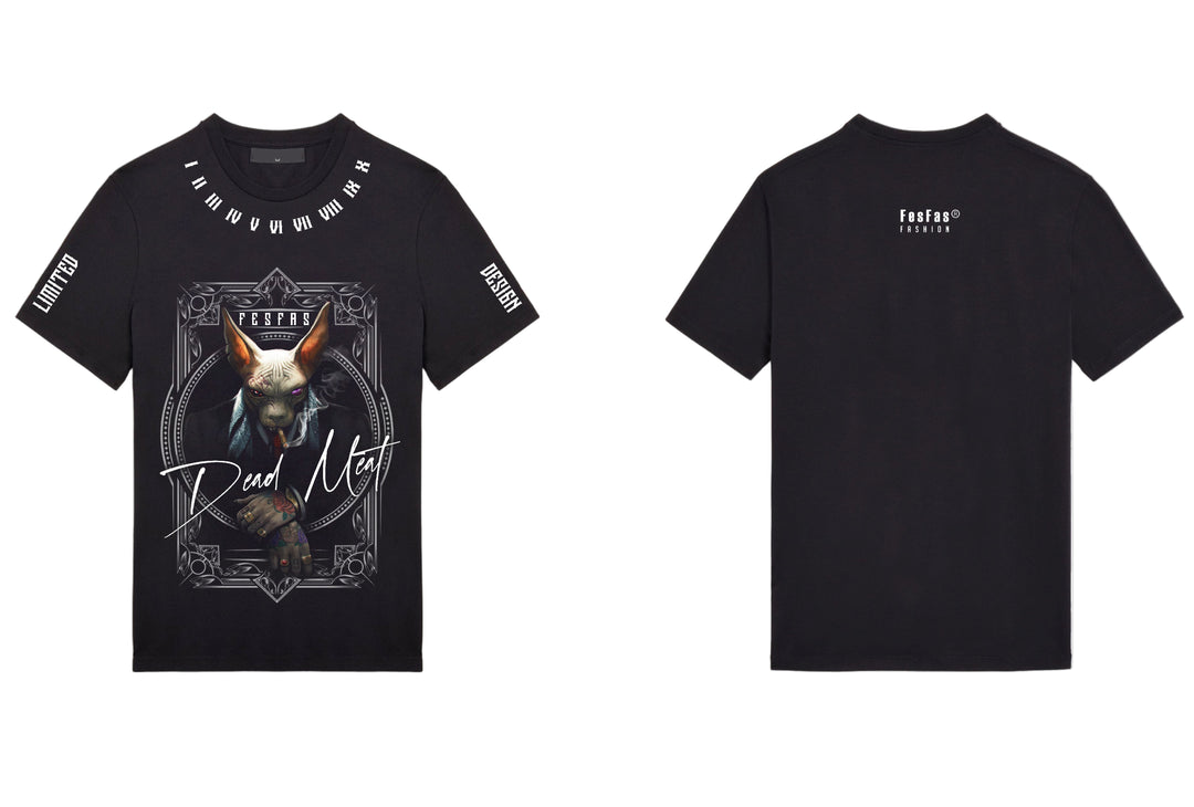FesFas sphynx-print T-shirt | Black | Men