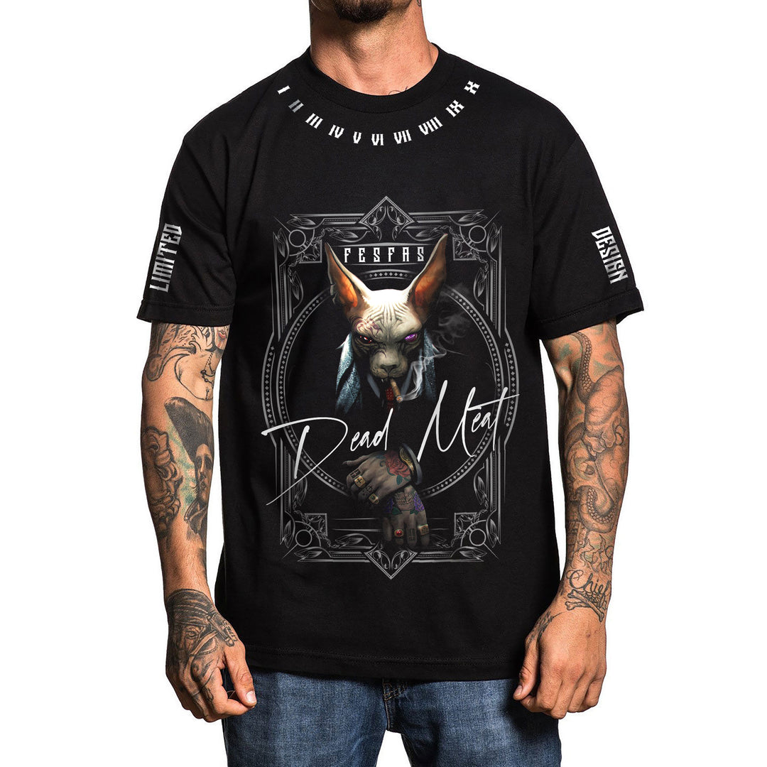 FesFas sphynx-print T-shirt | Black | Men
