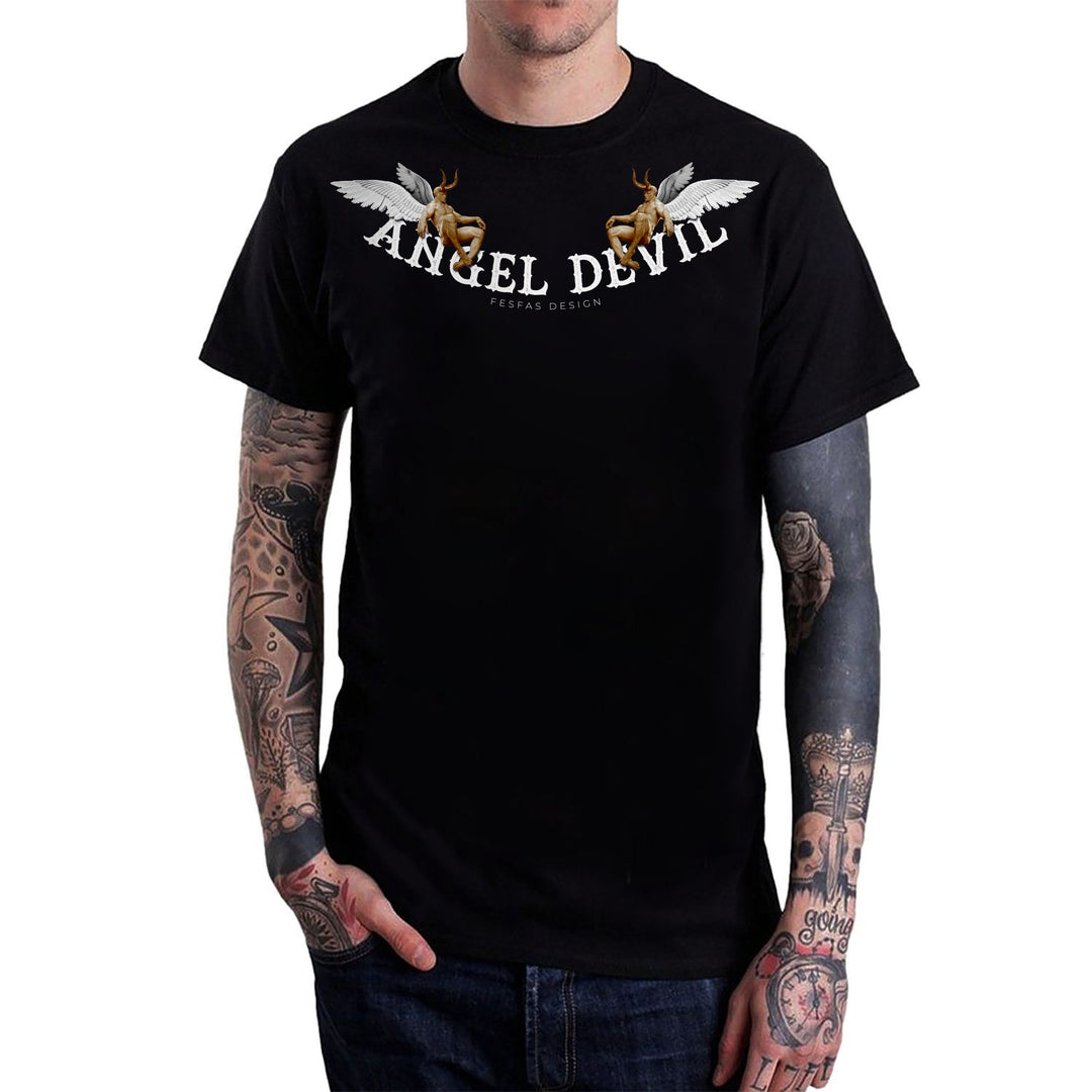 FesFas angel devil-print T-shirt | Black | Men