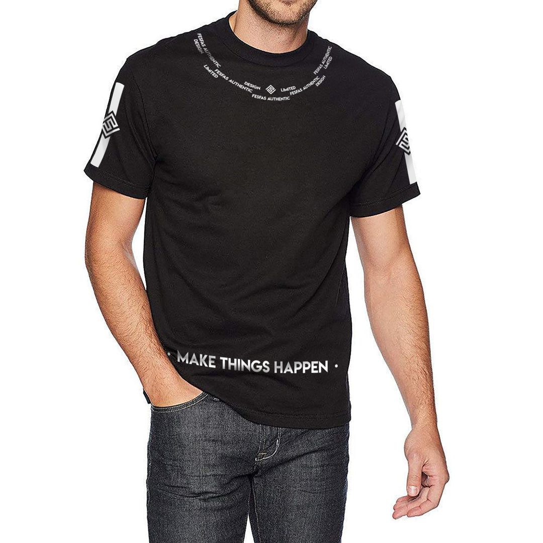 FesFas graphic-print T-shirt | Black | Men