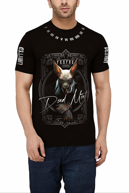 FesFas sphynx-print T-shirt | Black | Men