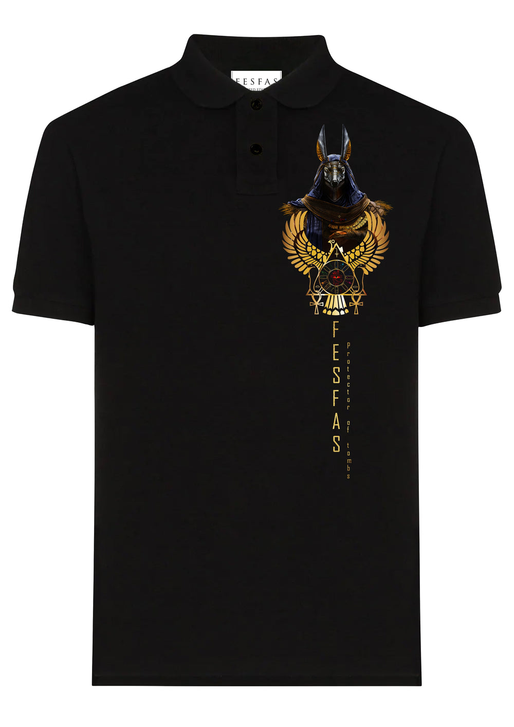 FesFas Anubis-print Polo Shirt