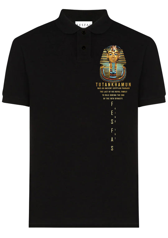 FesFas King Tut-print Polo Shirt | Men | Black