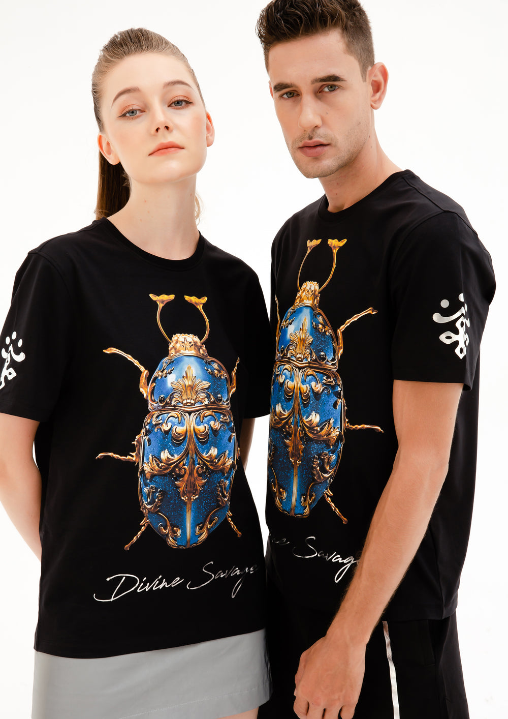 FesFas beetle-print T-shirt | Black | Men