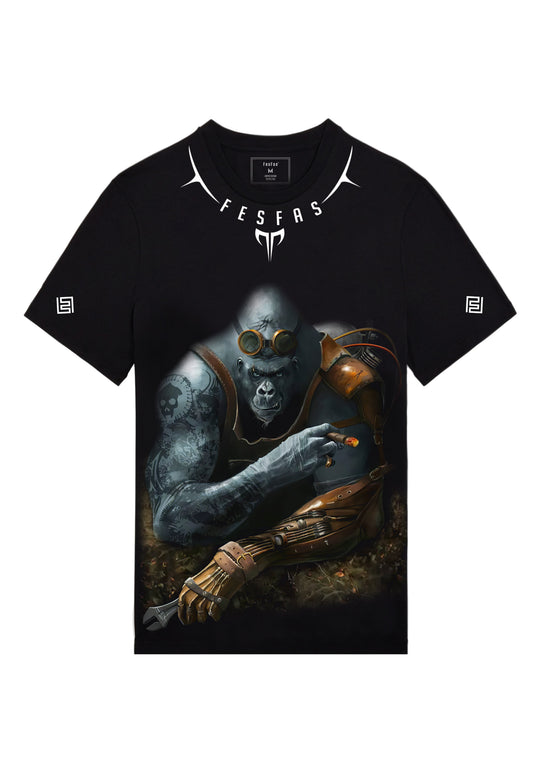 FesFas kingkong-print T-shirt | Black | Men